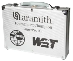 Aramith Deluxe 1G snookerballer i aluminiumskuffert - 52,4 mm