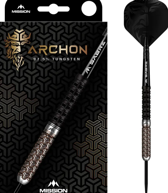 Archon 97,5%NT steeltip dartpile fra Mission