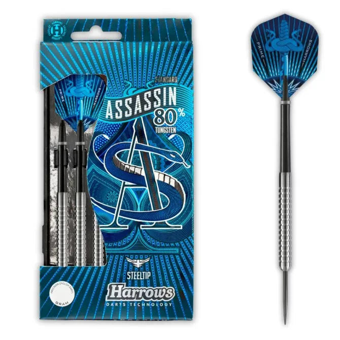 Assassin 80% NT steeltip dartpile fra Harrows