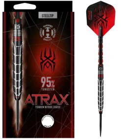 Atrax 95% NT steeltip dartpile fra Harrows