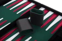 Backgammon kuffert Grøn/Rød - 15