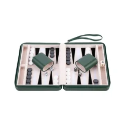 Backgammon rejsespil - Grøn 9"