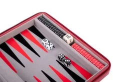 Backgammon rejsespil - Rød 9