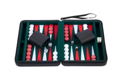Backgammon rejsespil - Sort 9"