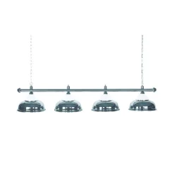 Billardlampe m/ 4 krom skærme, Ø38 cm