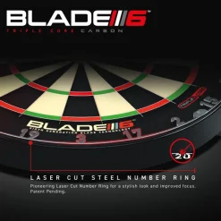 Blade 6 Triple Core bristle dartskive fra Winmau