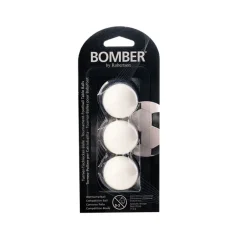 Bomber bordfodbolde fra Robertson - 3 stk i hvid