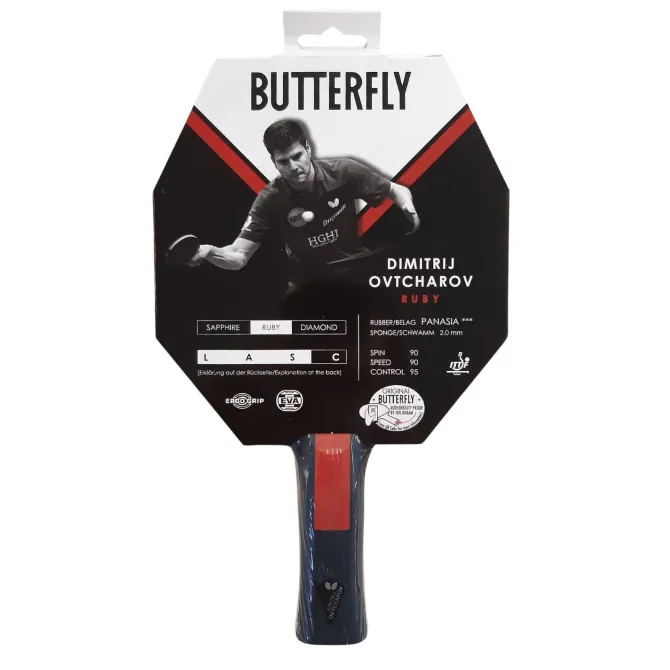Butterfly Dimitrij Ovtcharov Ruby bat 3 - stjerner