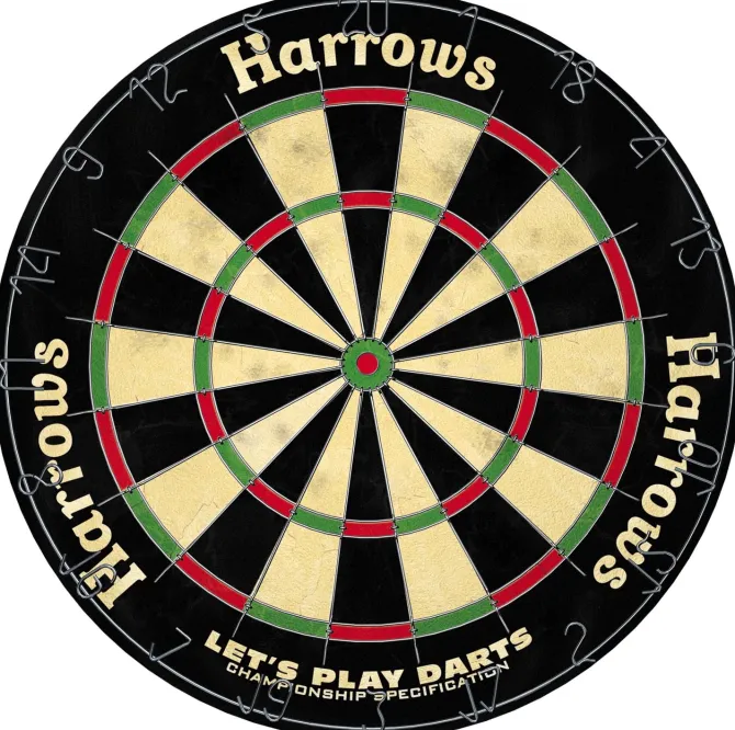 Dart sæt - Let´s play darts Harrows - skive & pile