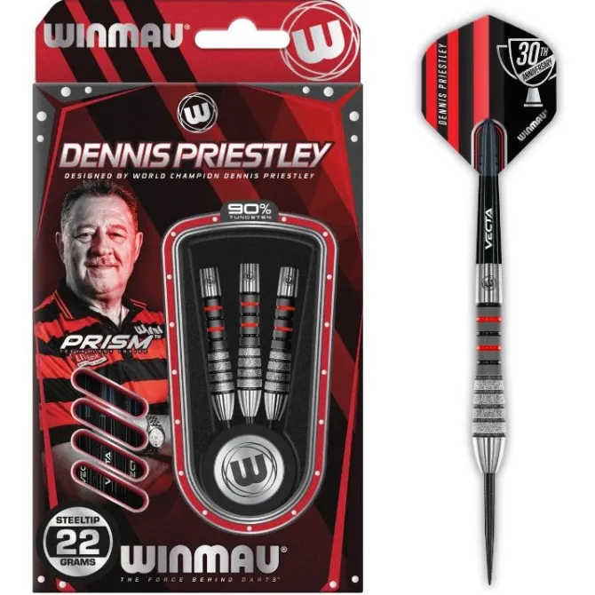 Dennis Priestley Diamond 3-zero % NT steeltip dartpile fra Winmau