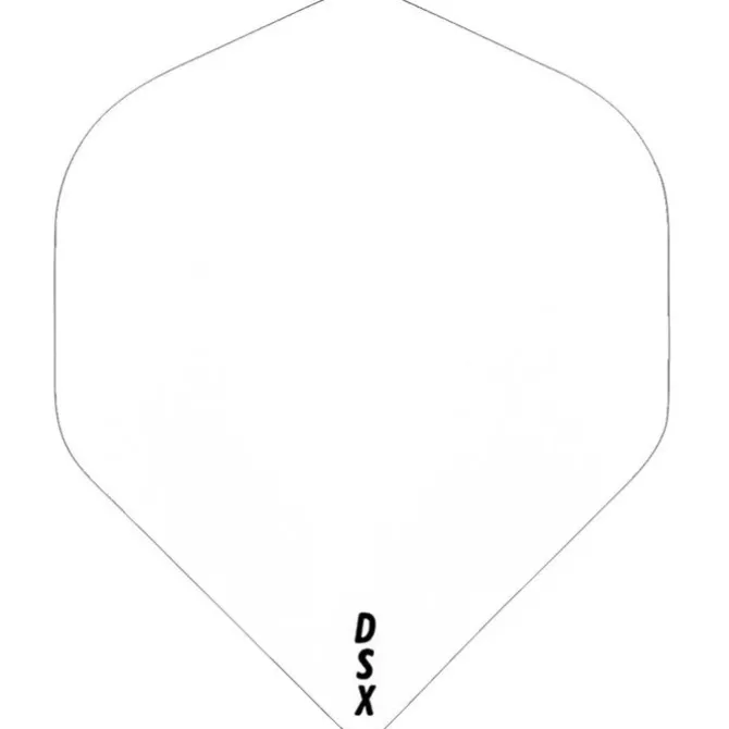 Designa dart flights no2 Standard i hvid