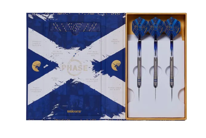 Gary Anderson Phase 6 WC 90% NT dartpile fra Unicorn