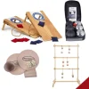 Havespil valuepack - Cornhole, stigegolf, petanque og raflesæt