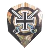 Hologram dart flights fra Harrows - 1612 guld kors