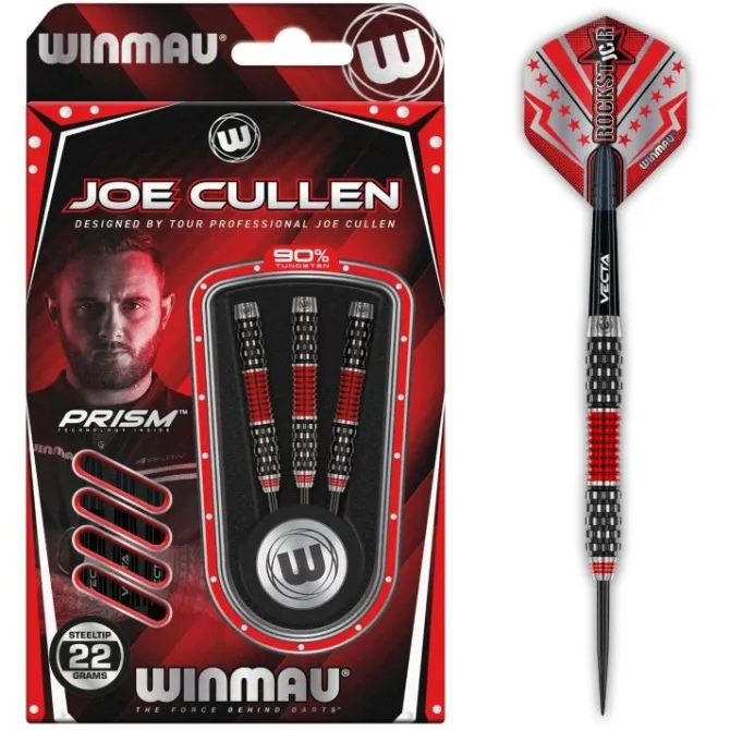 Joe Cullen Rockstar RS 1.0 90 % NT steeltip dartpile fra Winmau