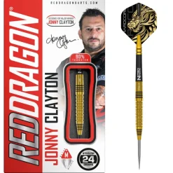 Jonny Clayton GOLD 90% NT steeltip dartpile fra Red Dragon