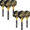 Jonny Clayton Nitro Ionic shaft & flights sort/guld, 2 sæt