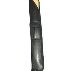 Kø-etui 1*2, læderlook m/rem