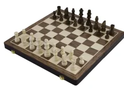 Kombineret skak og backgammon kuffert