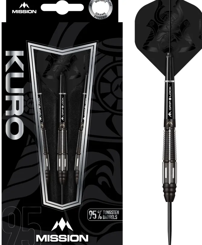 KURO 95%NT M4 TI dartpile fra Mission - 23 gram