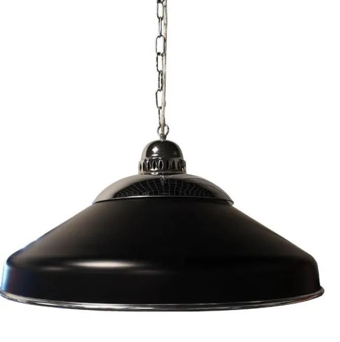 Lampe sort/crome ø 45 cm
