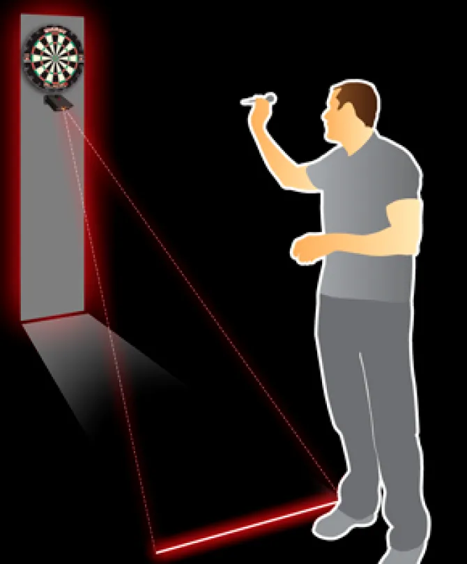 Laser Oche kastelinje fra Winmau