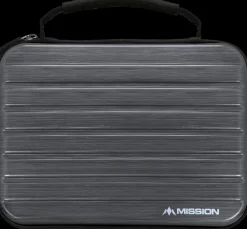 Mission ABS dart case silver t/ 12 pile