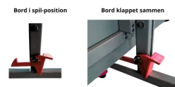 15 mm Søgaard Sportive Sport Roller bordtennisbord