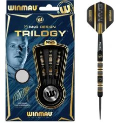 MvG Trilogy 90% NT steeltip dartpile fra Winmau