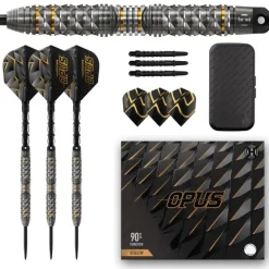 Opus 90% NT steeltip dartpile fra Harrows