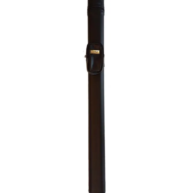 Ovalt køetui med strop og lomme, sort 1*1