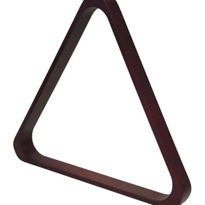 Pooltrekant Deluxe - 57,2 mm mahogni
