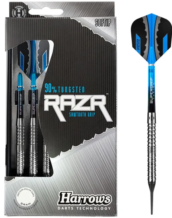 RAZR 90%NT softip darts fra Harrows 20 gram
