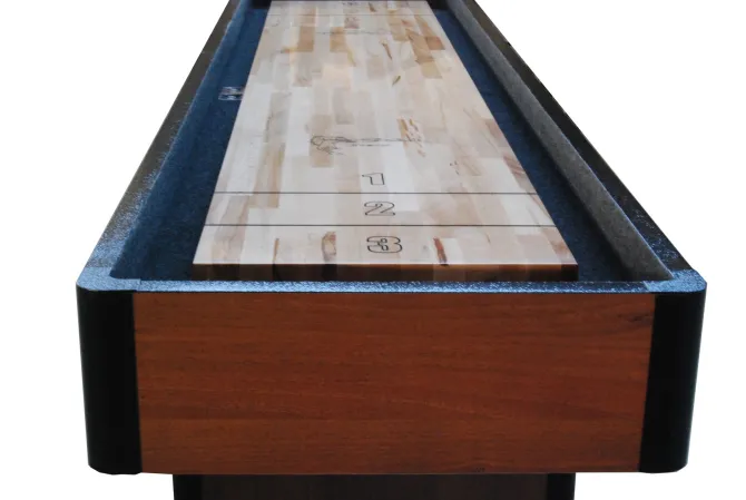 Sardi 9 fods shuffleboard i nøddebrun
