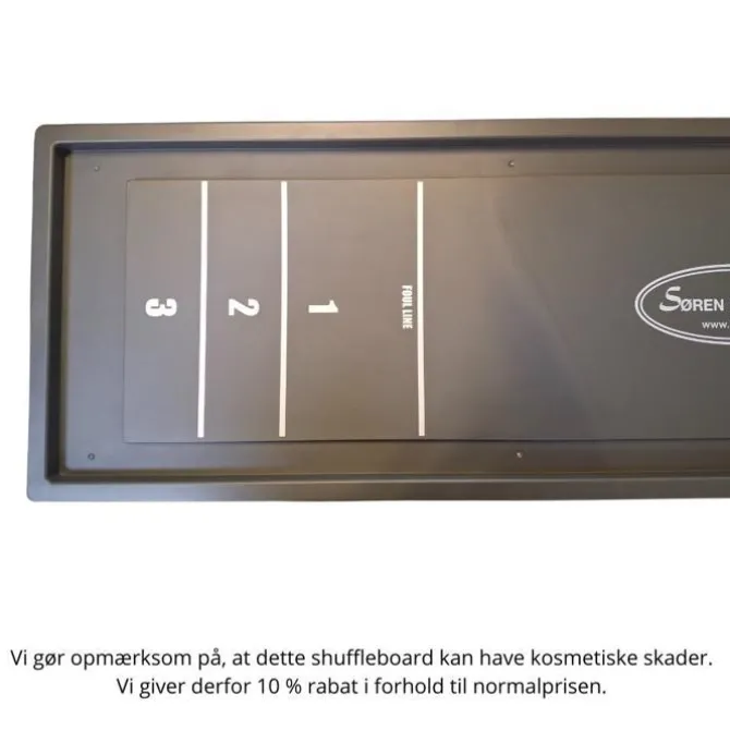 Shuffleboard Søgaard grå 122 x 33 cm