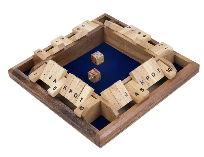 Shut The Box til 4 spiller Deluxe m/ 2 terninger