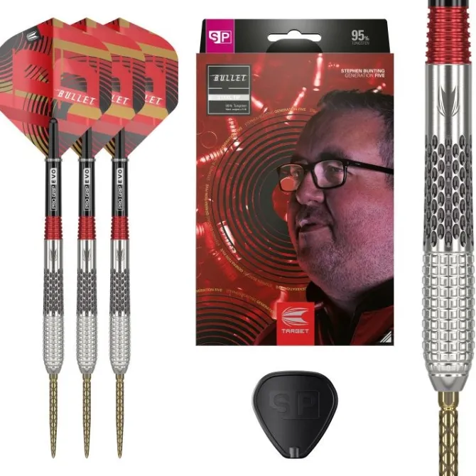 Stephen Bunting G5 95% NT steeltip dartpile fra Target