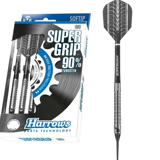 Supergrip 90% NT softip dartpile fra Harrows - 18 gr