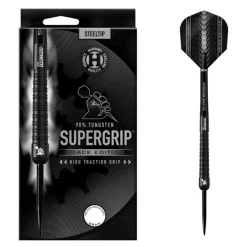 Supergrip Black Edition 90% NT steeltip dartpile fra Harrows