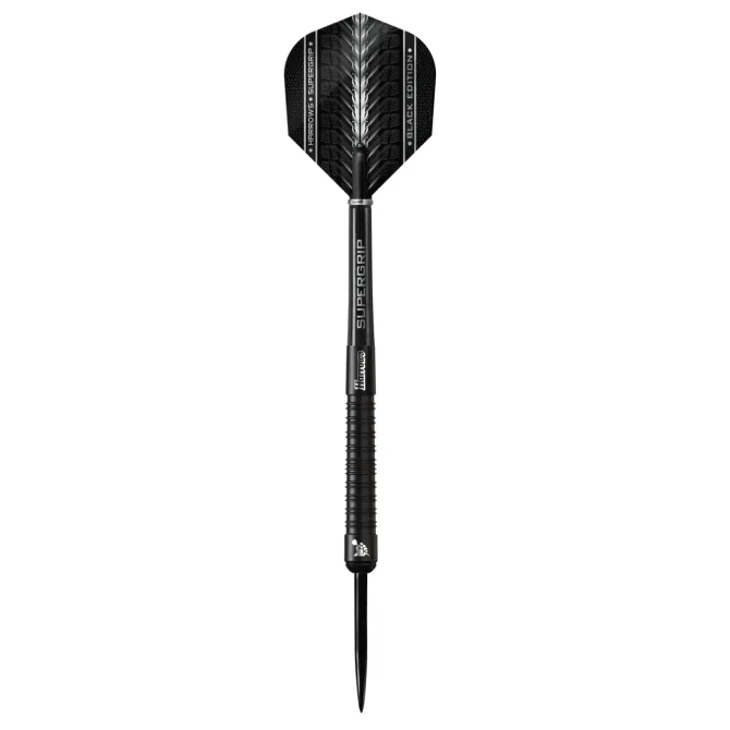 Supergrip Black Edition 90% NT steeltip dartpile fra Harrows