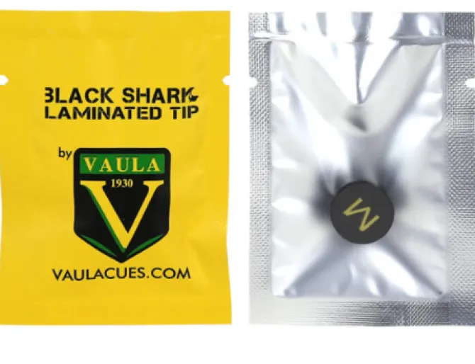 Vaula Black laminerede limlæder dup - Hard
