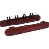 Væghængt køstativ til 4 køer - mahogni