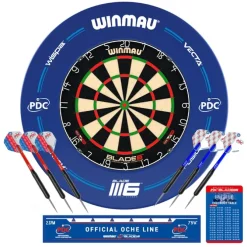 Winmau PDC surround sæt - Blade 6 skive, PDC surround & 2 sæt pile