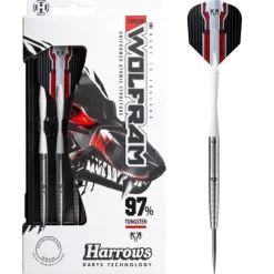 Wolfram 97% NT steeltip dartpile fra Harrows