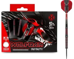 Wolfram Infinity 97% NT steeltip dartpile fra Harrows